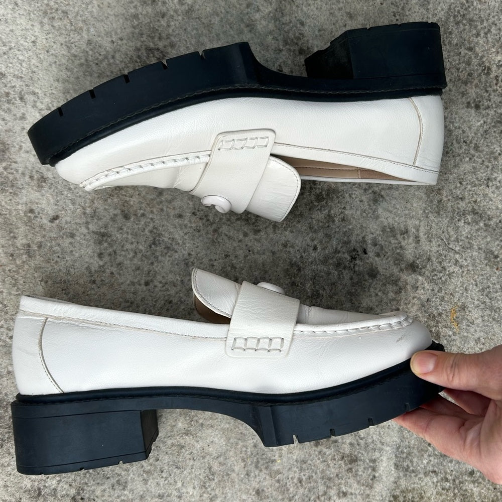 Coach Leah Lug Sole Loafer, BNWOB, size 7.5