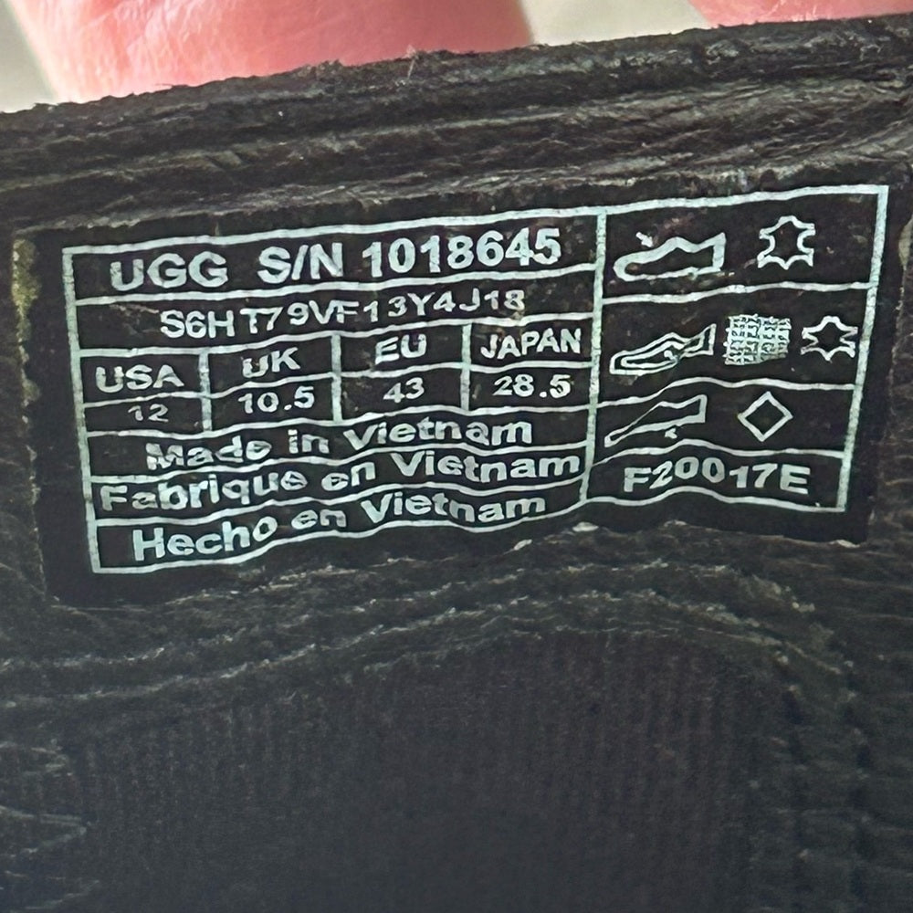 Ugg Camden Cow Hair Heeled Boot, size 12