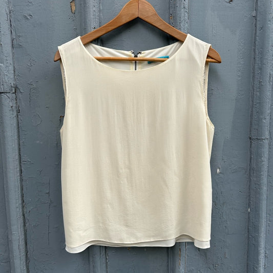 Alice + Olivia Silk Sleeveless Blouse, Small