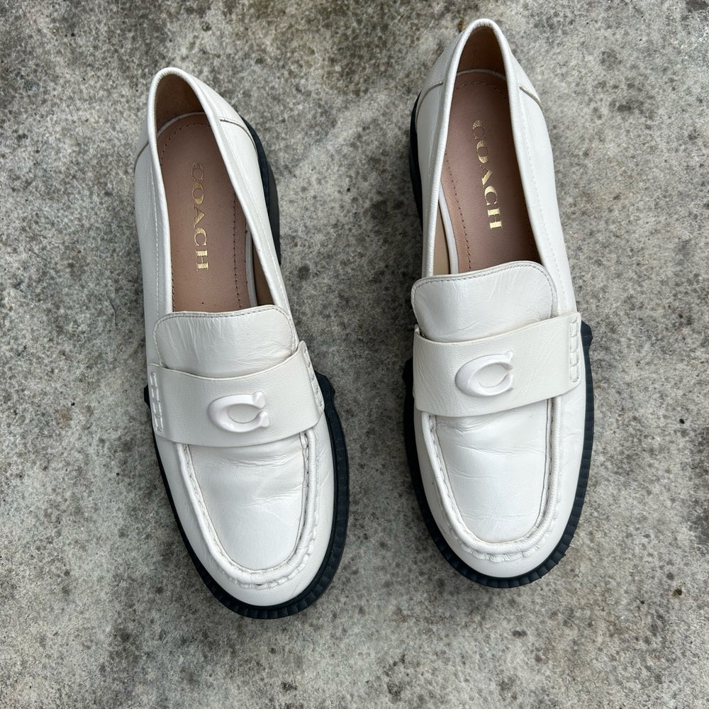 Coach Leah Lug Sole Loafer, BNWOB, size 7.5