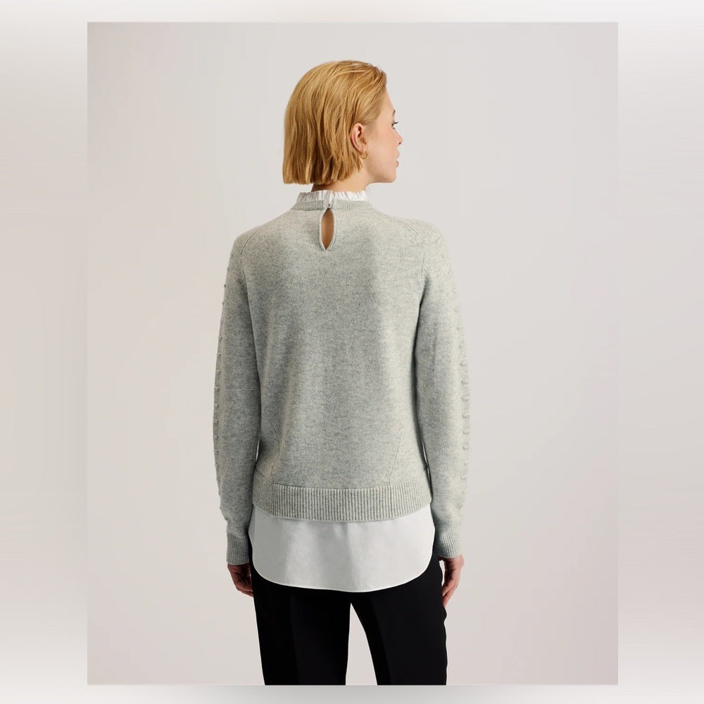 Ted Baker Lissiah Grey Sweater, size Ted 3 (approx US 6/8)