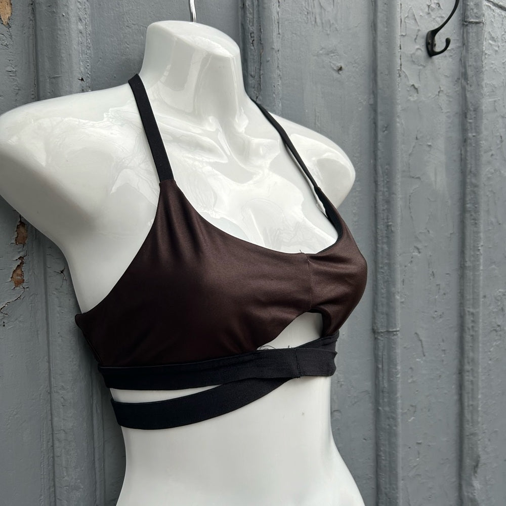 Koral bronze Sports Bra, Small