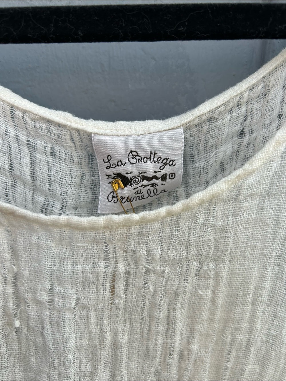 La Bottega di Brunella Linen Casacca Valchiria Tunic Blouse, BNWT, one Size