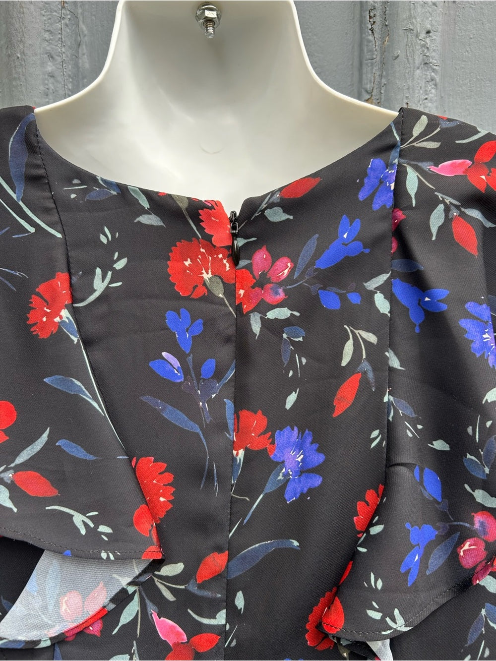 Parker ruffle front floral dress, Approx Size M