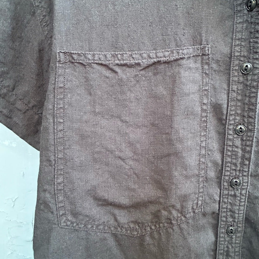 Power of my People black Wayward Fit Ss button up shirt, size xxs