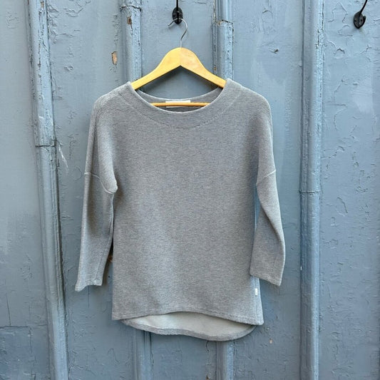 Fig textured long sleeve top, size XS