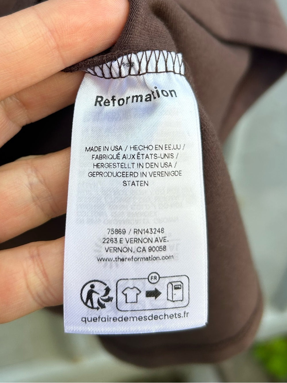 Reformation Brown Soleil Knit Dress, Large (fits small)