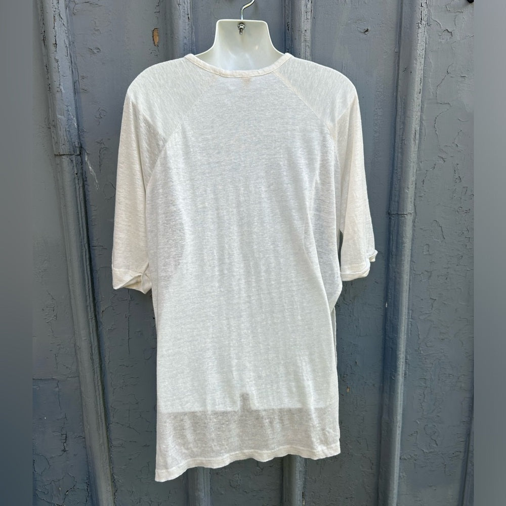 Eve Gravel Linen Tee, size S