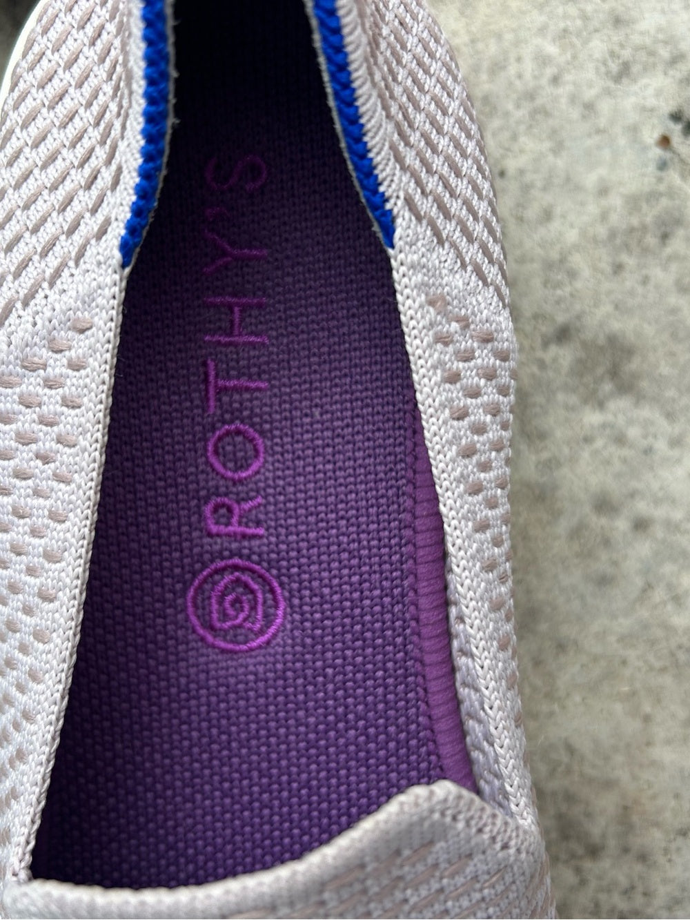 Rothy’s The Original Slip On Sneaker Lilac, Size 7