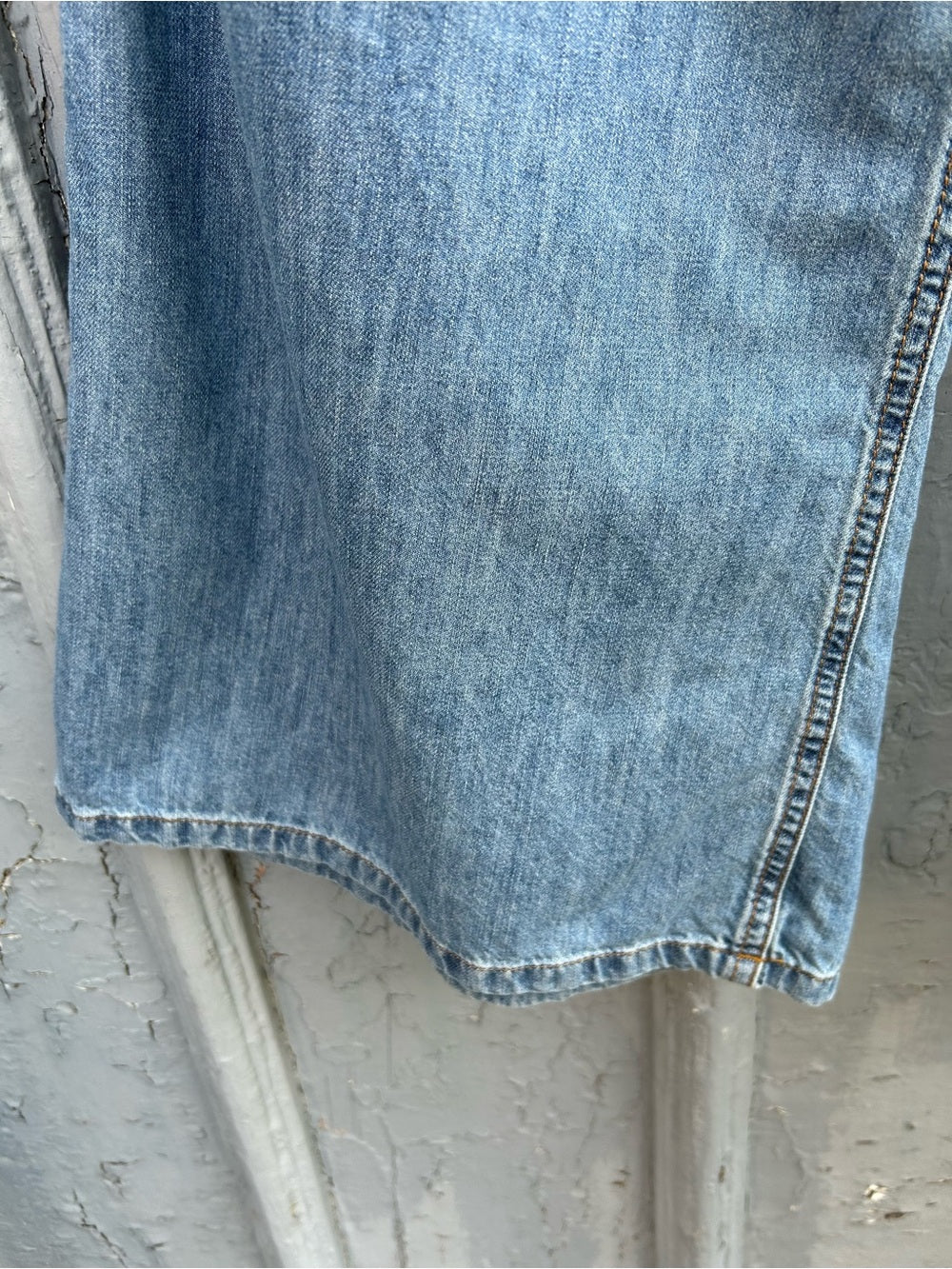 Frame Chambray Le Pixie Wide Leg, size 27
