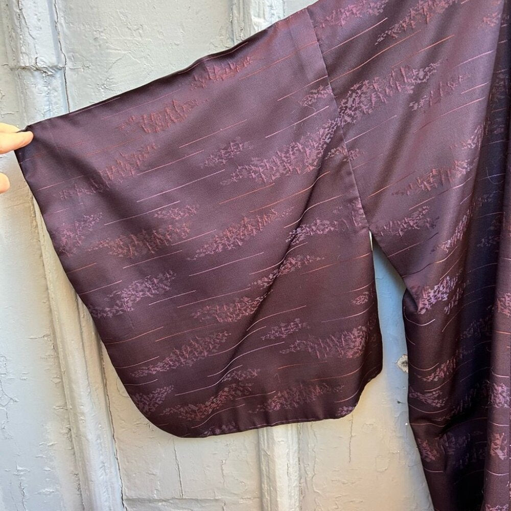 Vintage Purple Kimono Jacket