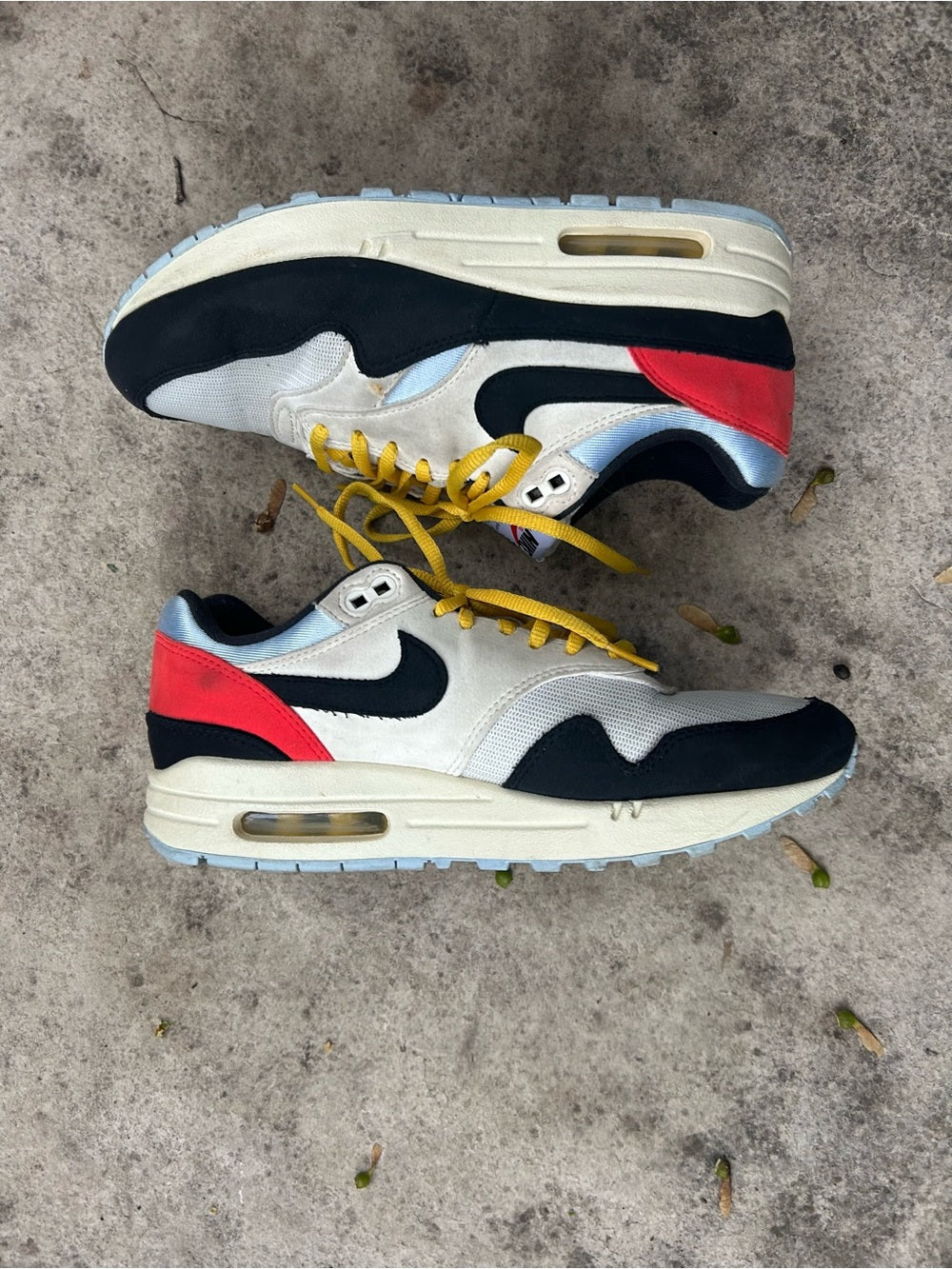 Limited Ed Nike Air Max 1 Sail Royal Tint, size 8.5