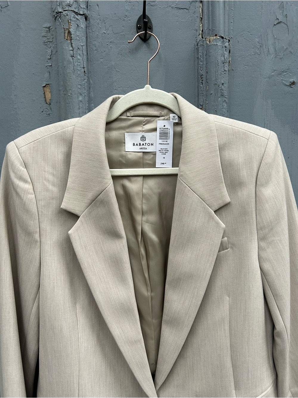 Babaton Heather Chrome Commerce Blazer, BNWT, size 10