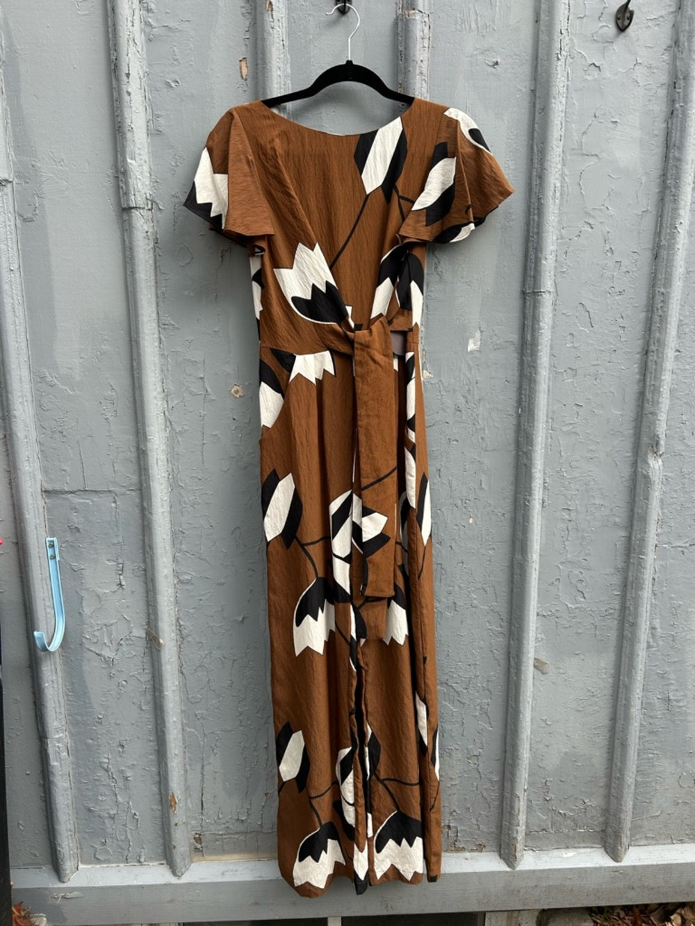 Anthropologie Eva Franco Brown Miranda Jumpsuit, BNWT, size 2
