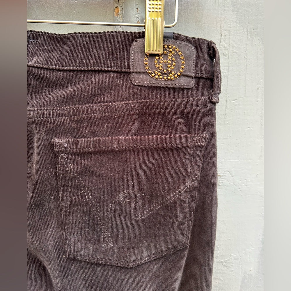 Citizens of Humanity black Amber mid rise bootcut cords, size 27