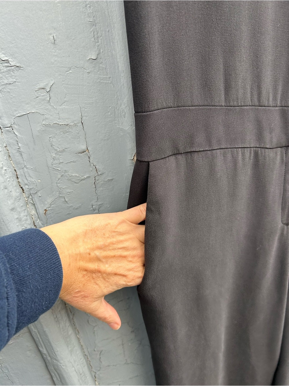 Index Black Silk jumpsuit, size M