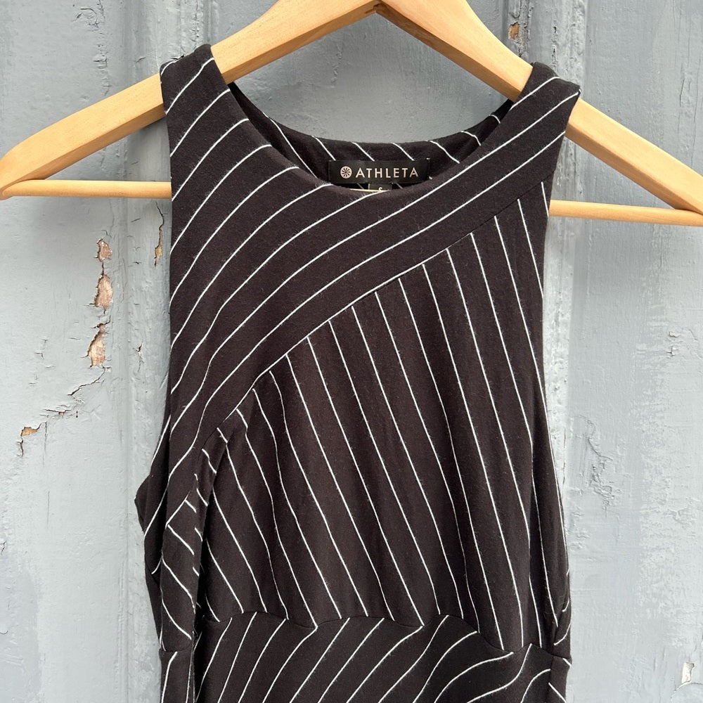 Athleta Santorini High Neck Mix Stripe Dress, Small
