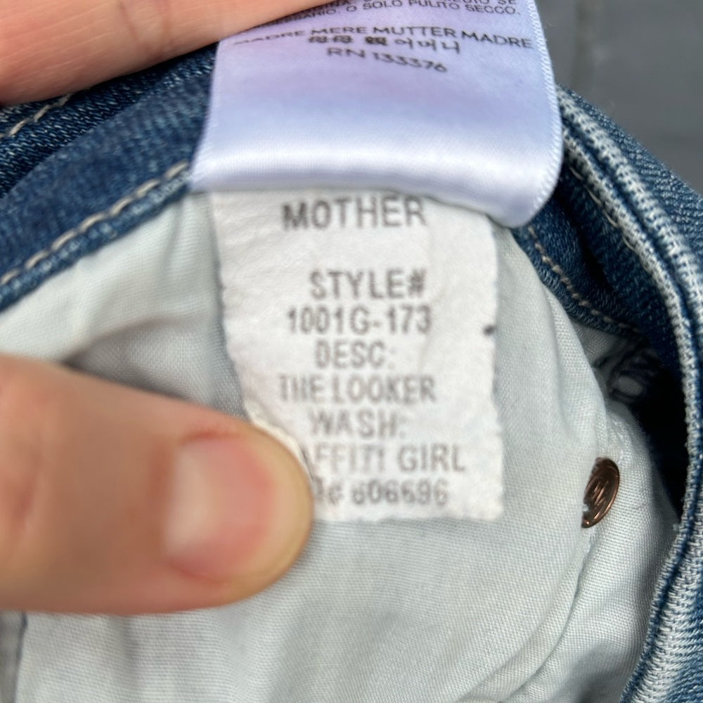 Mother The Looker Graffiti Girl, size 32