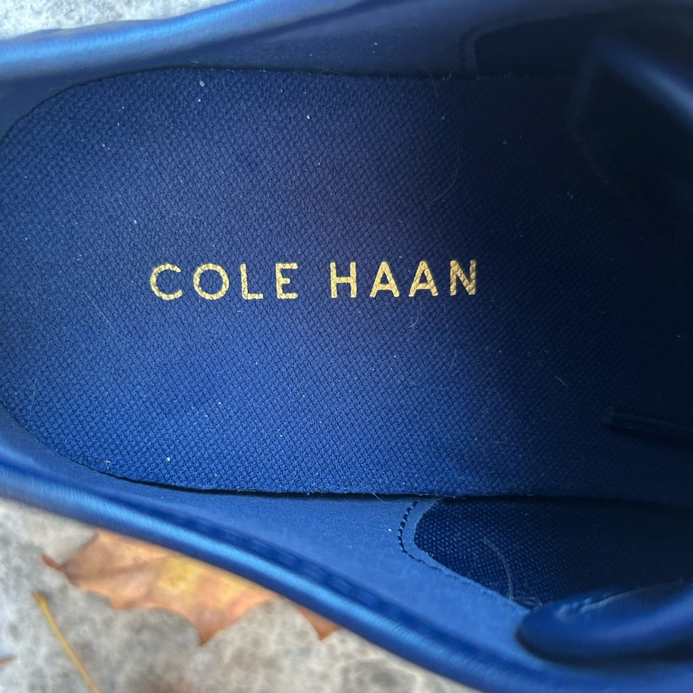 Cole Haan Lunar Grand Wing Tip Black Oxford Shoes, Size 7.5