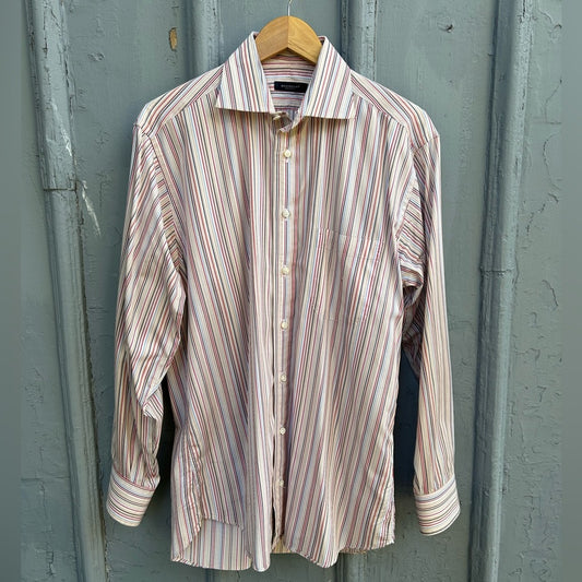 Burberry London Vintage Longsleeve Buttondown Cotton Shirt, size 15 1/2”