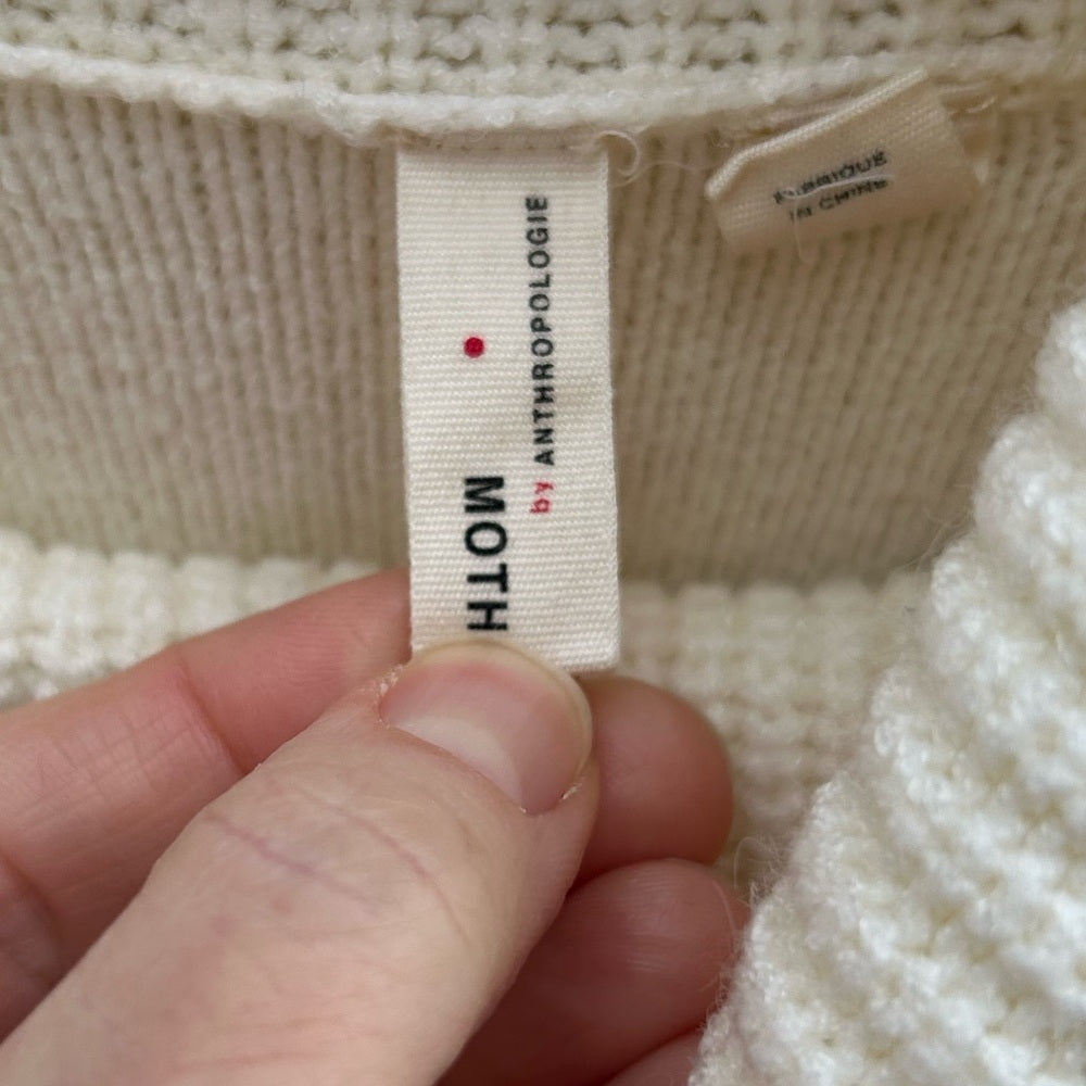 Anthropologie Moth Brenta Cowlneck Tunic Sweater, size M