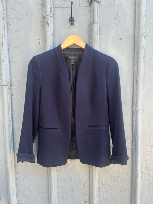 J Crew Navy Going-out blazer in stretch twill, Size 4