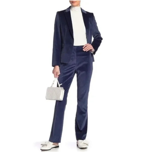 rag & bone navy velvet pants, size 6