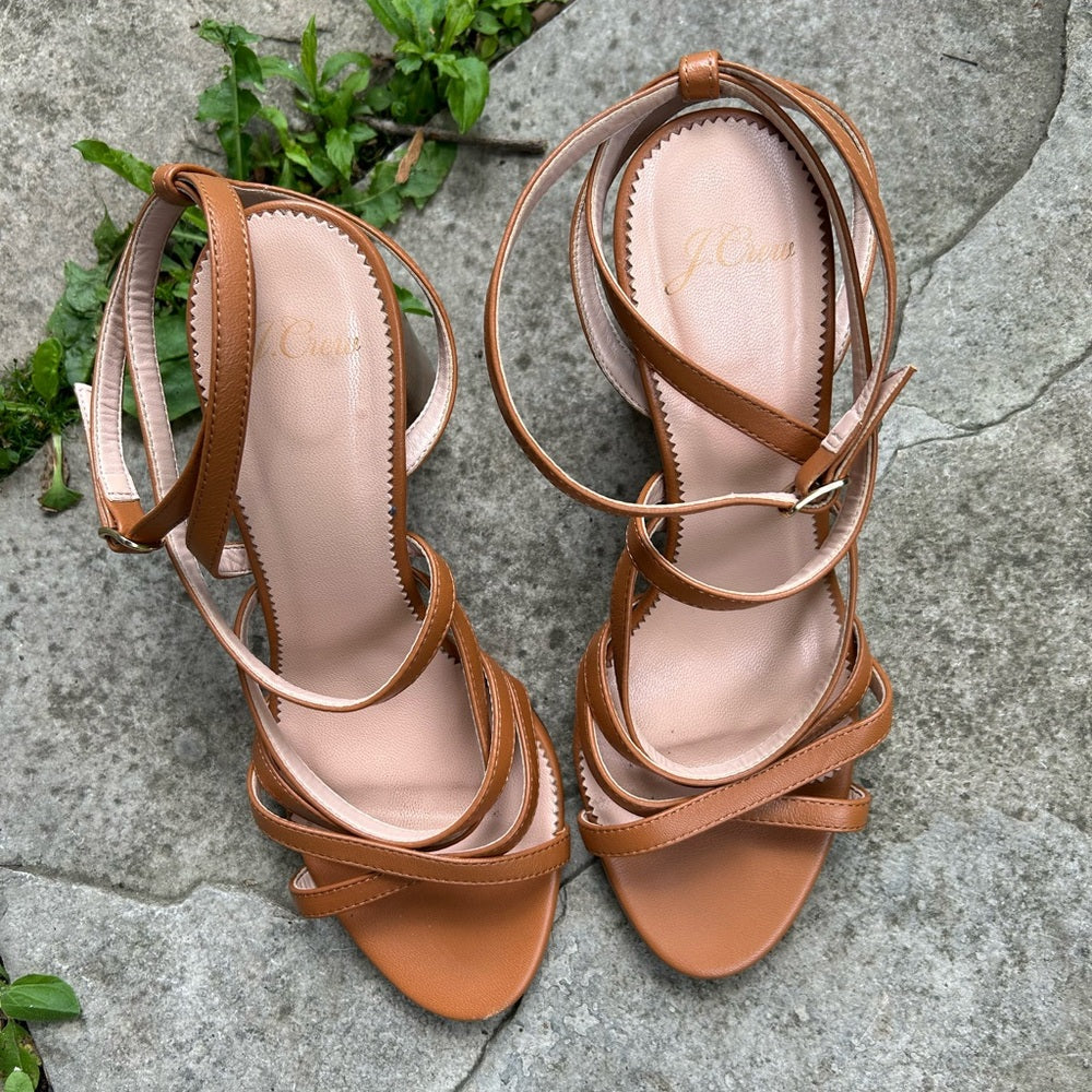 J Crew Strappy Stella Sandal, size 8