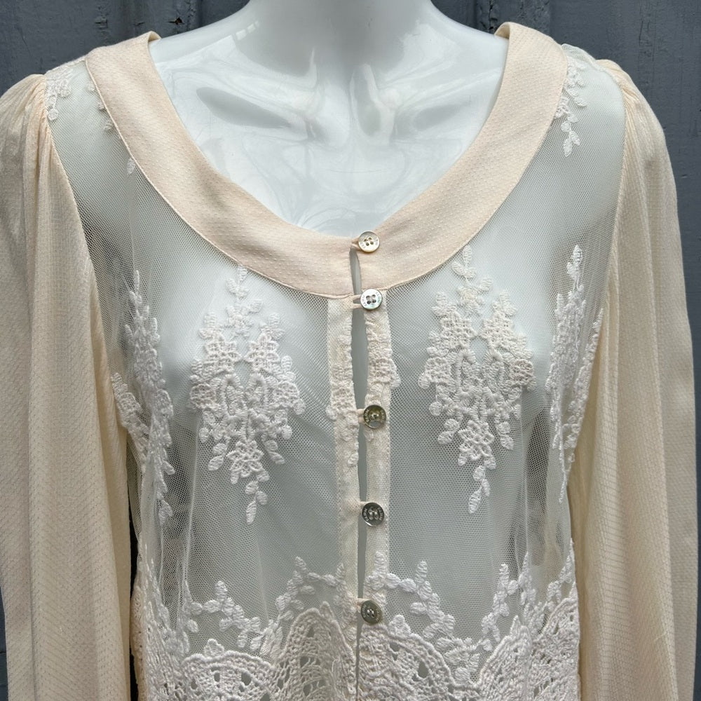 Farm Rio Lace Blouse, Small