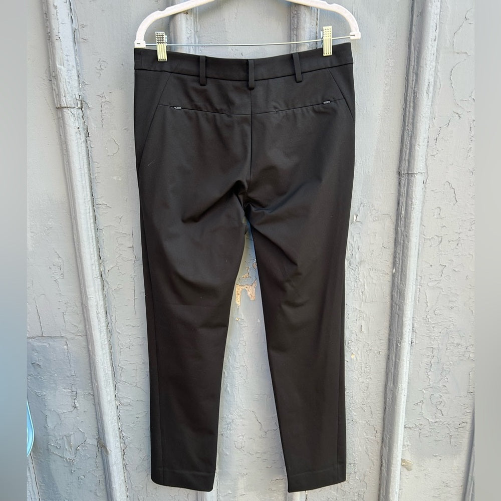 Ministry of Supply black poly pants, size 8