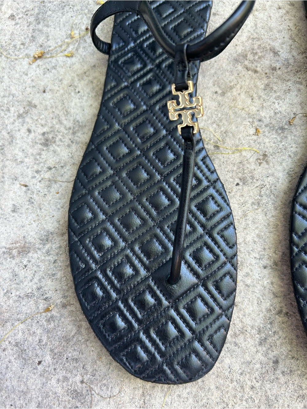 Tory Burch Marion Quilted Sole Sandal, Size 10