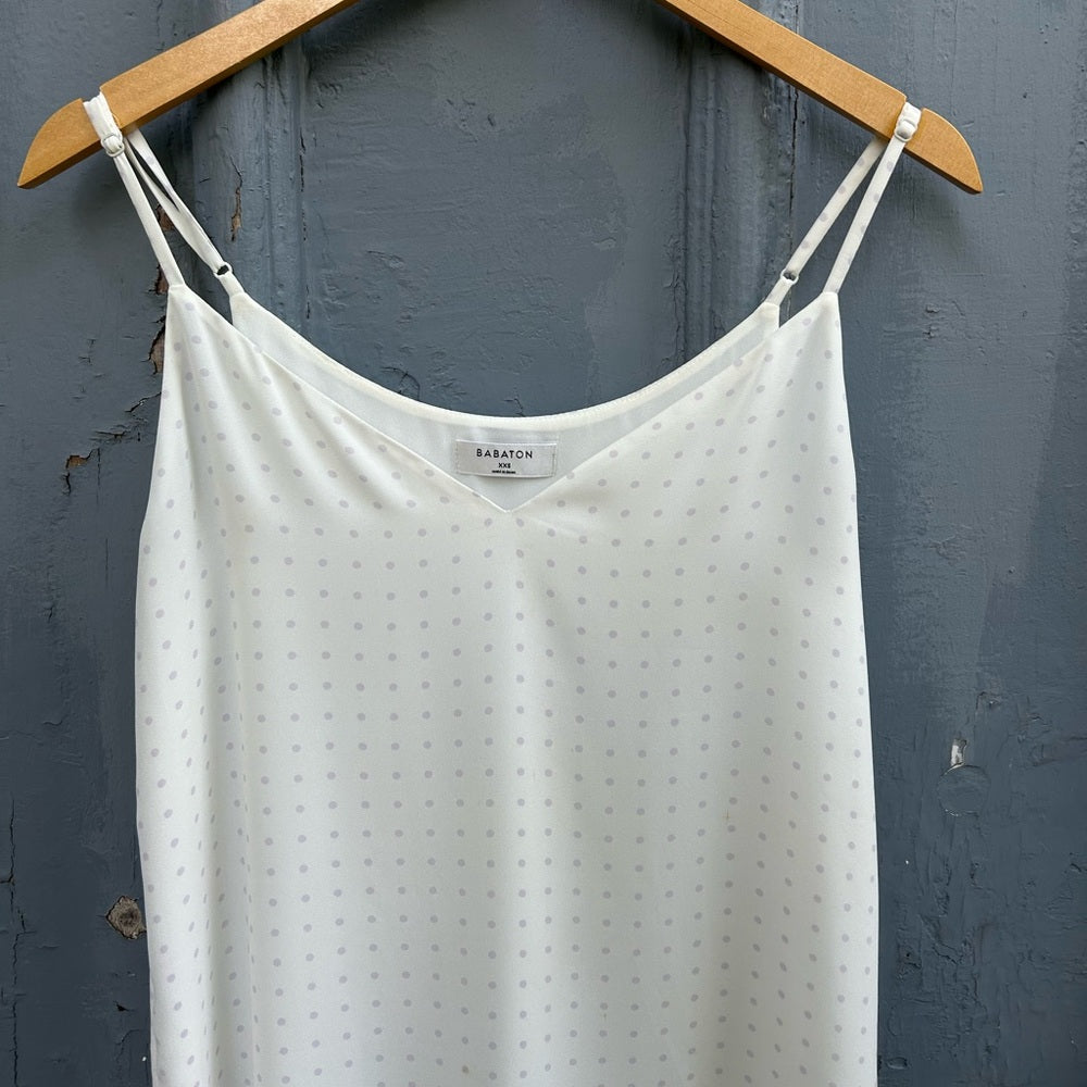 Babaton Everly Purple Polka Dot Cami, Size xxs