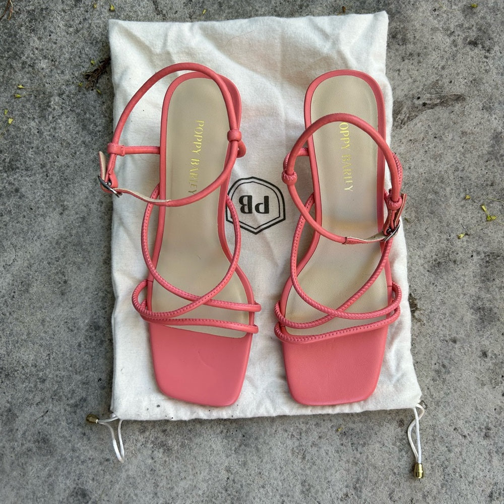 Poppy Barley Harley Heeled Sandal, Cantaloupe, BNWOB, size 9