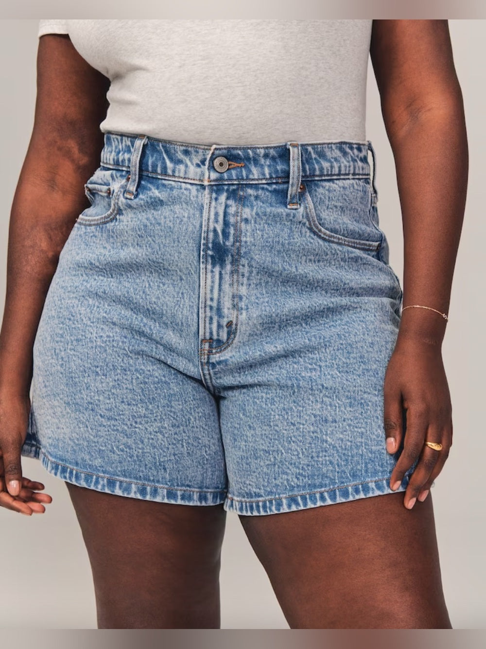 Abercrombie & Fitch Denim Dad Shorts, size 34/18
