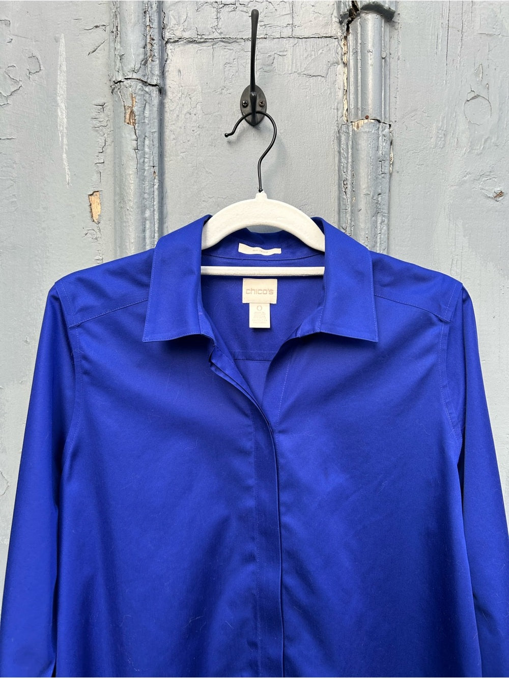 Chico’s Cerulean Blue Tunic, “0” (Fits M)