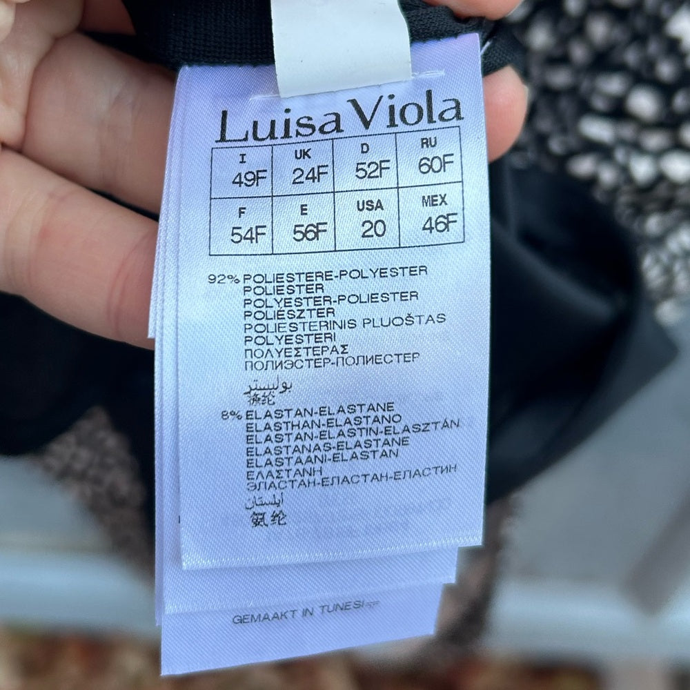 Luisa Viola print wrap front dress, BNWT, size 20