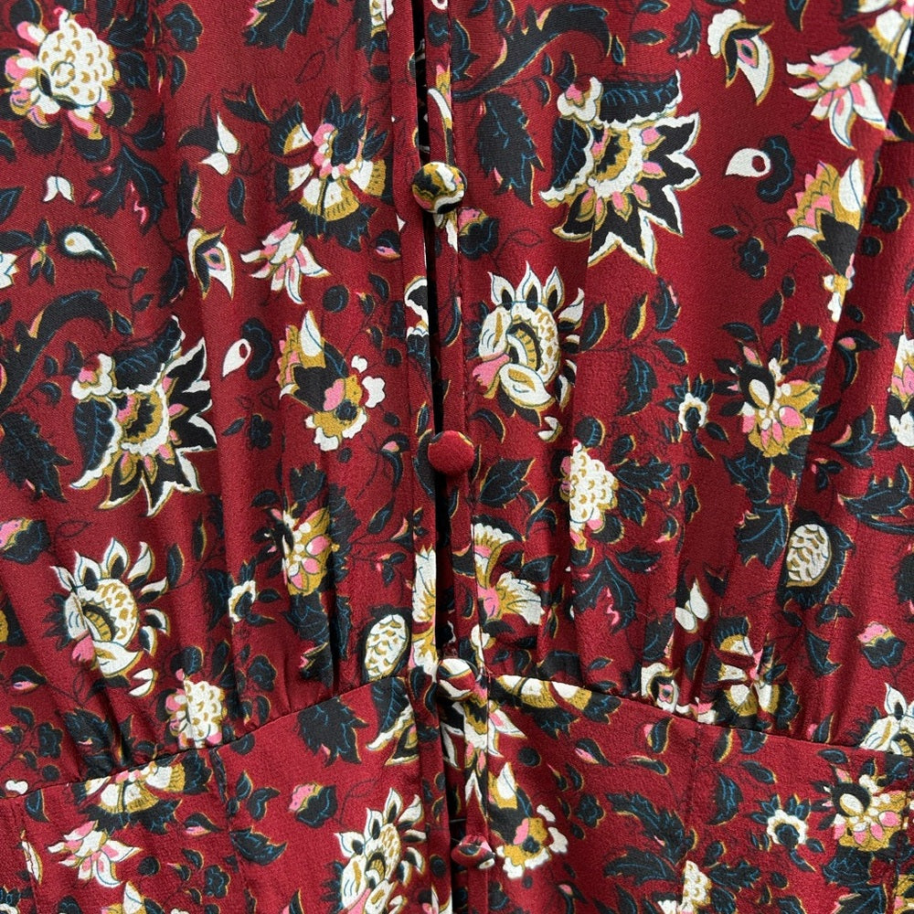 Veronica Beard Merlot Silk Riggins Dress, size 0