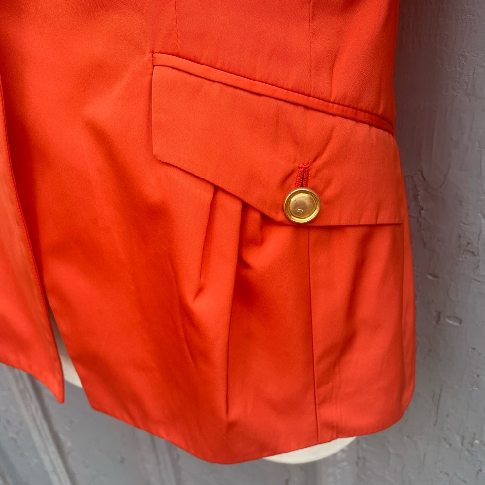 Circle Of Gentleman Women's Orange Blazer, size 8