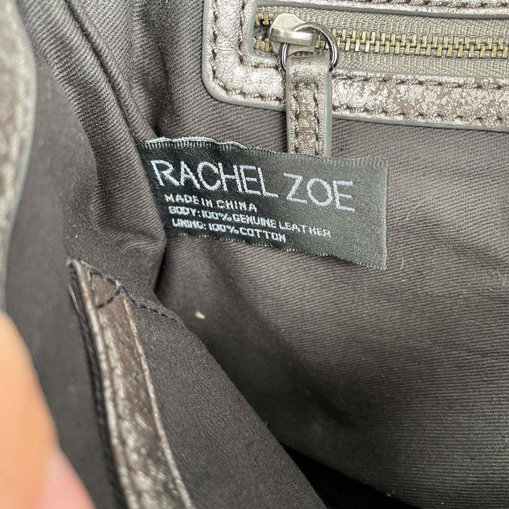 Rachel Zoe Pewter Crossbody/Clutch, 12” x 7.5” x 1”