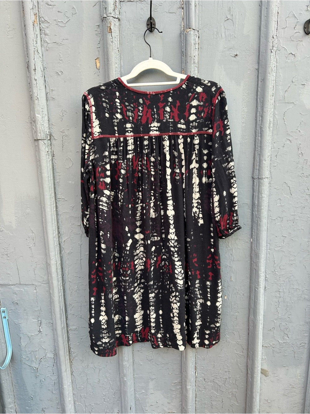 Ba&sh Red, White, Black Ilda Mini shift, size “1” (small)
