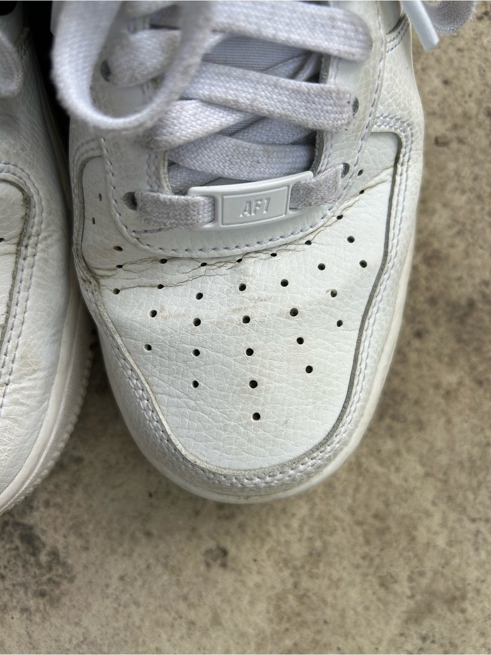 Nike White AF1, W size 9, M size 7