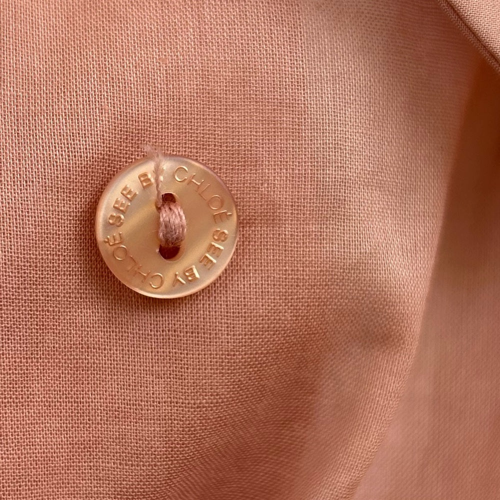 Chloé Pink Button down light Blouse, size 6
