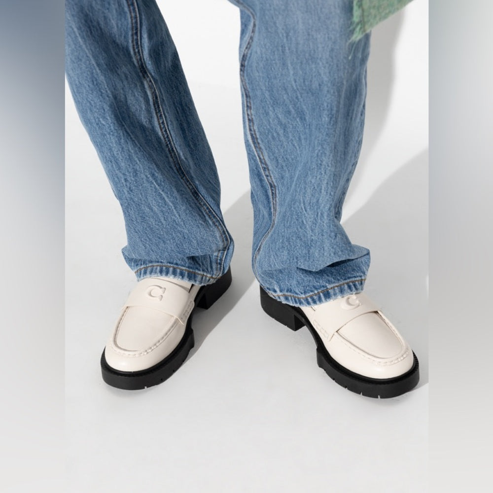 Coach Leah Lug Sole Loafer, BNWOB, size 7.5