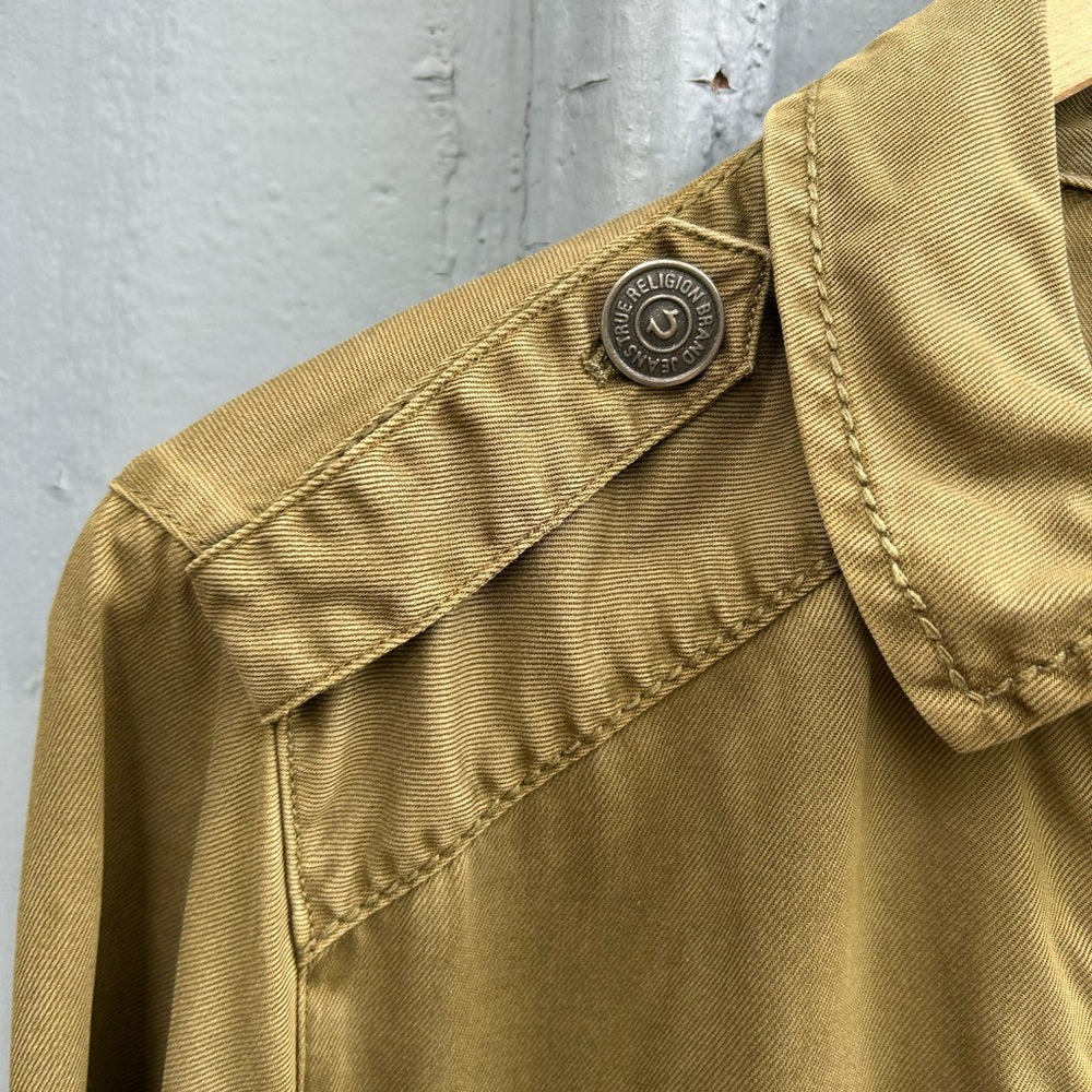 True Religion Khaki Military Jacket, size M