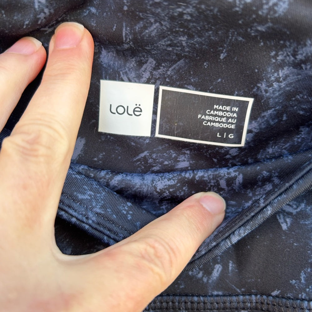 Lole 3/4 leggings, size Large