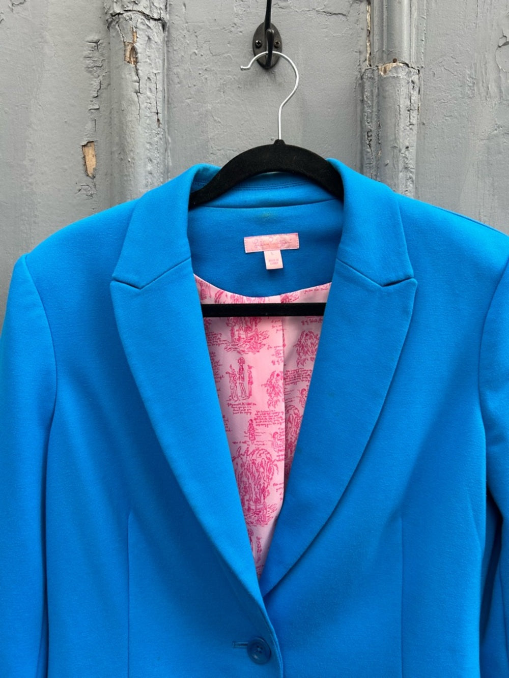 Lilly Pulitzer Vibrant Blue Blazer, Large