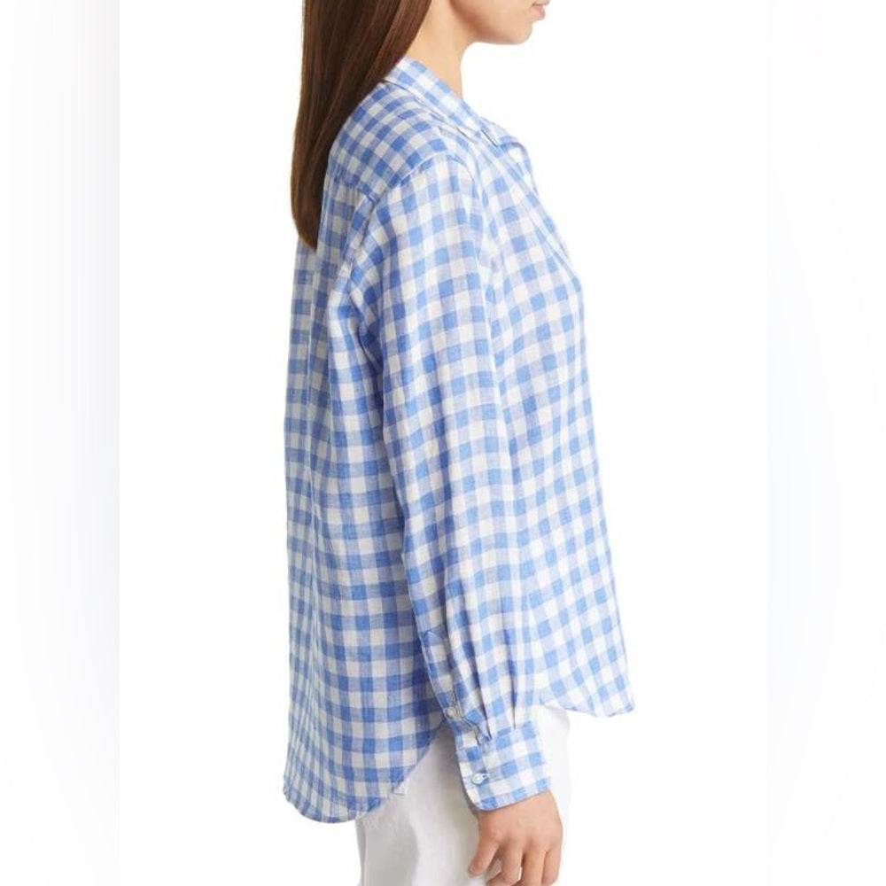 Frank & Eileen Barry Tailored Button Up Shirt, Size M