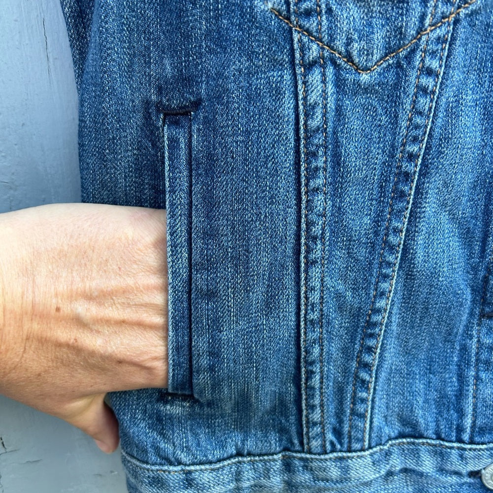 Rag and Bone Burney Denim Vest, Small