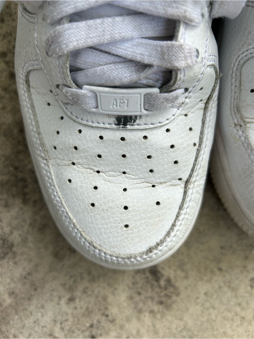 Nike White AF1, W size 9, M size 7