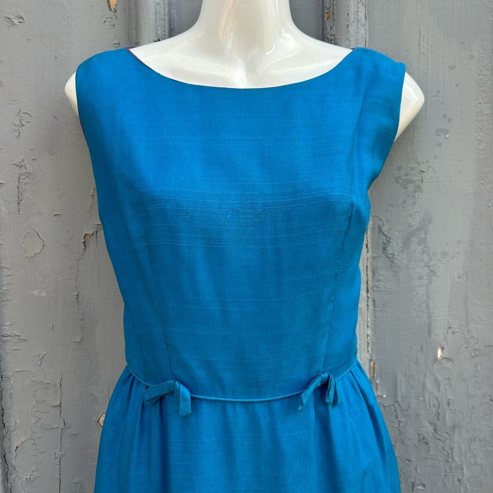 Vintage 1960’s Union Made Silk shift; size approx 6